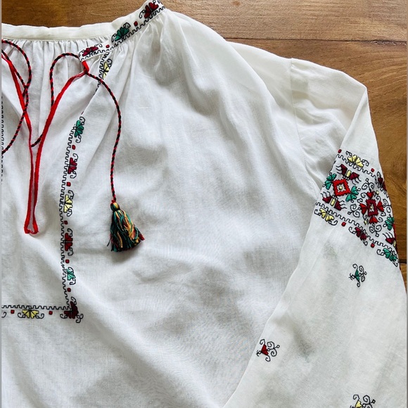 Vintage Hungarian Silk Blouse. - Picture 5 of 5